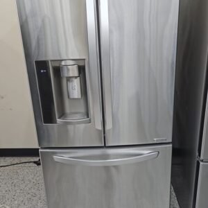 LG 33" Like New 3 Door French Door Refrigerator - Stainless