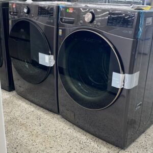 LG New Front Load Washer Dryer Set - Black