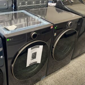 LG New Open Box Front Load Washer Dryer Set - Black