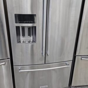 KitchenAid 36" Like New 3 Door French Refrigerator - Stainless