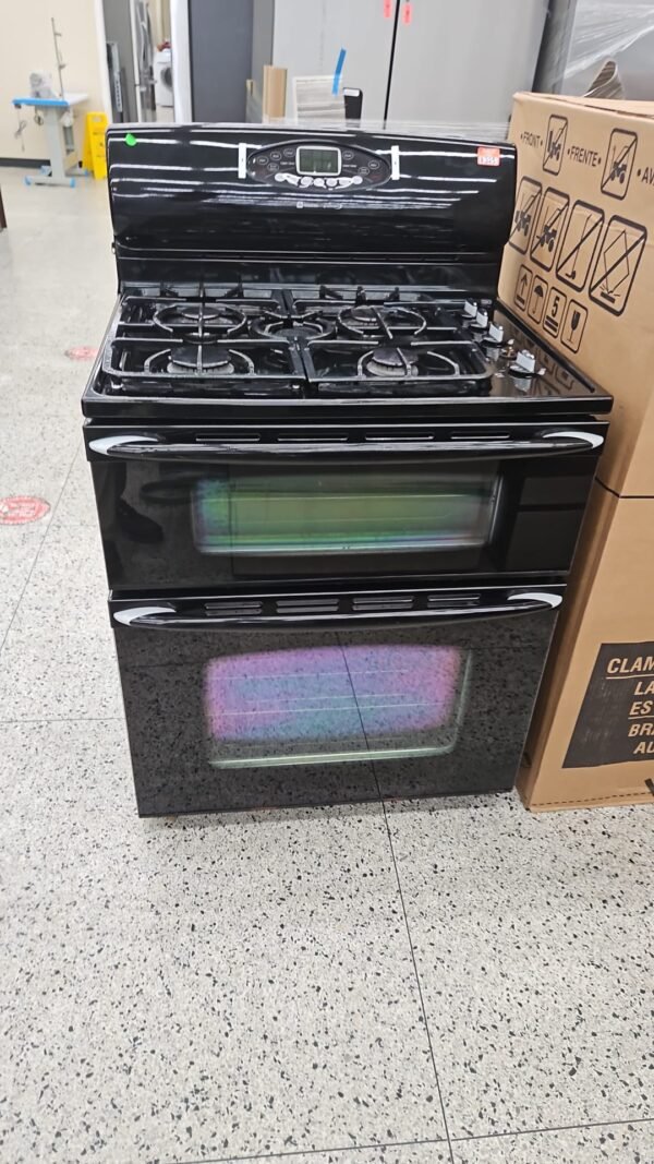 Maytag Used Gas 5 Burner Range Double Oven Freestanding