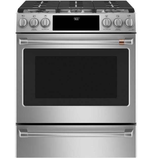 Café™ New 30" C2S900P2MS1 Slide-In Dual-Fuel Range