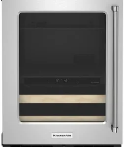 KitchenAid KUBL214KSB 24 Inch Built-In Dual Zone Beverage Center