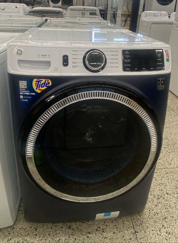 GE - 5.0 Cu Ft High-Efficiency Stackable Front Load Washer - Image 4