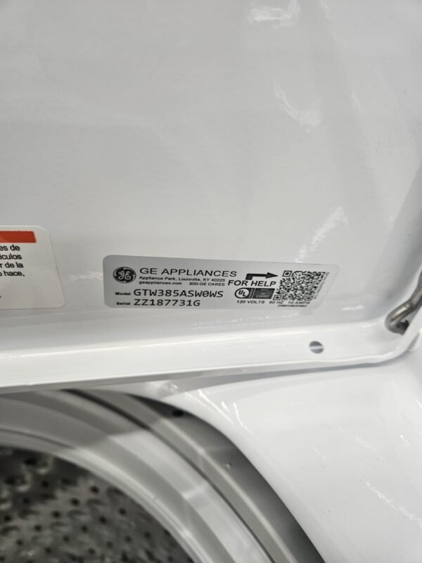 GE GTW385ASWWS - 4.3 Cu. Ft. High-Efficiency Top Load Washer - Image 2