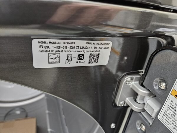 LG DLEX7480LE 7.3 cu. ft. Ultra Large Capacity Electric Dryer - Image 2