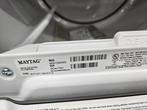 Maytag MGD7230HW3 - 7.4 Cu. Ft. Smart Gas Dryer - Image 2
