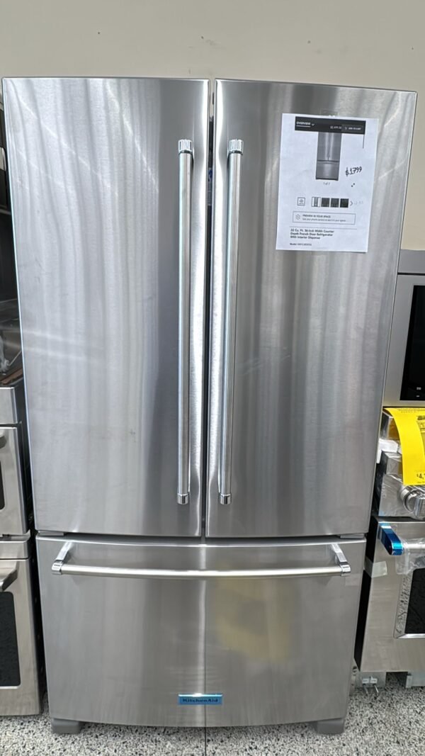 KitchenAid New KRFF305ESS 36 Inch French Door Refrigerator - Image 4
