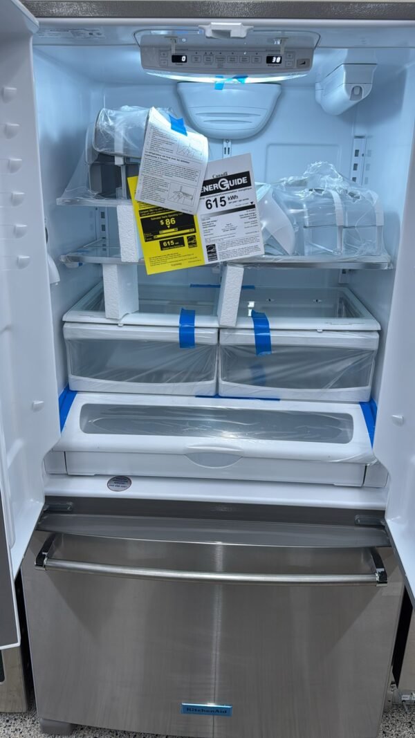 KitchenAid New KRFF305ESS 36 Inch French Door Refrigerator - Image 3