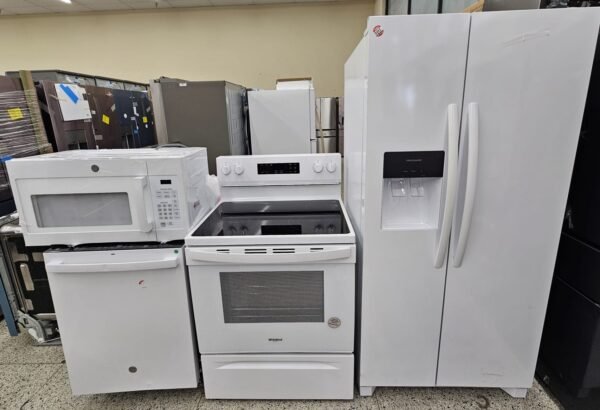 New Kitchen Appliances Package In White