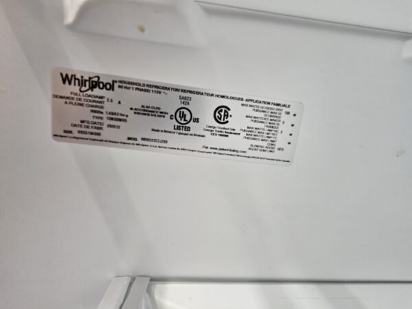 Whirlpool WRB533CZJZ 24-inch Wide Garage-Ready Bottom-Freezer Refrigerator - Image 2