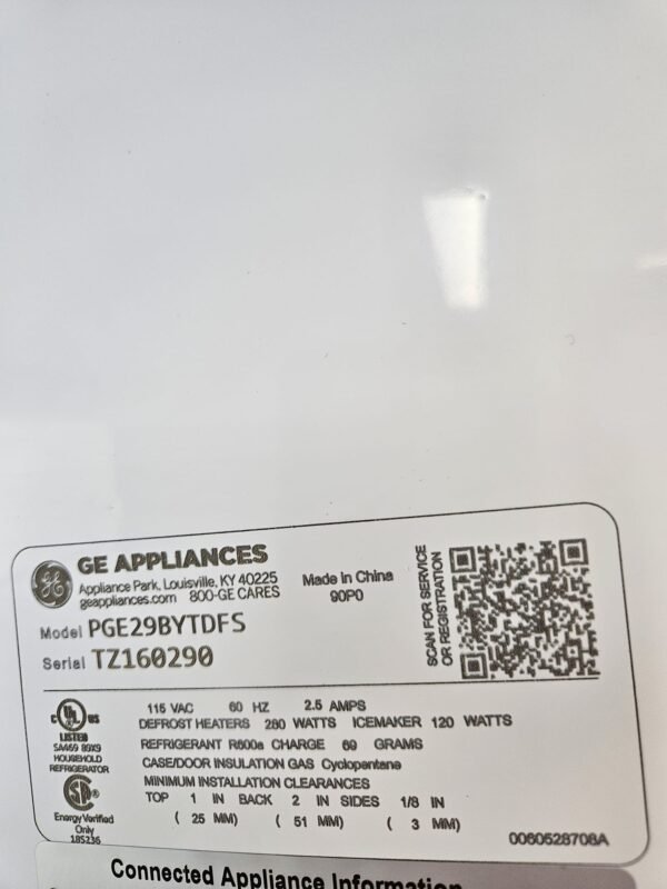 GE Profile PGE29BYTFS – 28.7 Cu. Ft. Smart 4-Door French-Door Refrigerator - Image 2