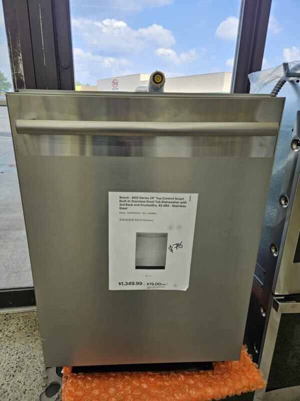 Bosch 800 Series SHX78B75UC 24 Inch Built-In Smart Dishwasher - Image 3