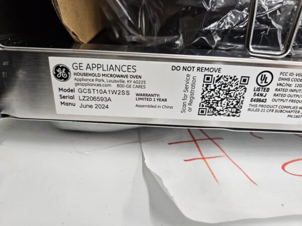 GE GCST10A1W2SS 1.0 cu ft Countertop Convection Microwave - Image 4