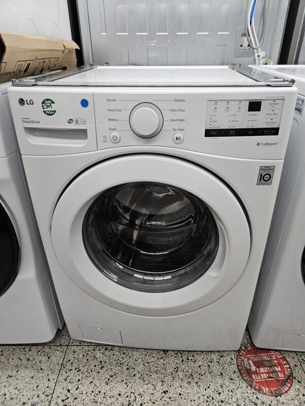 LG WM3400CW – 4.5 cu ft Ultra Large Capacity Front Load Washer - Image 2