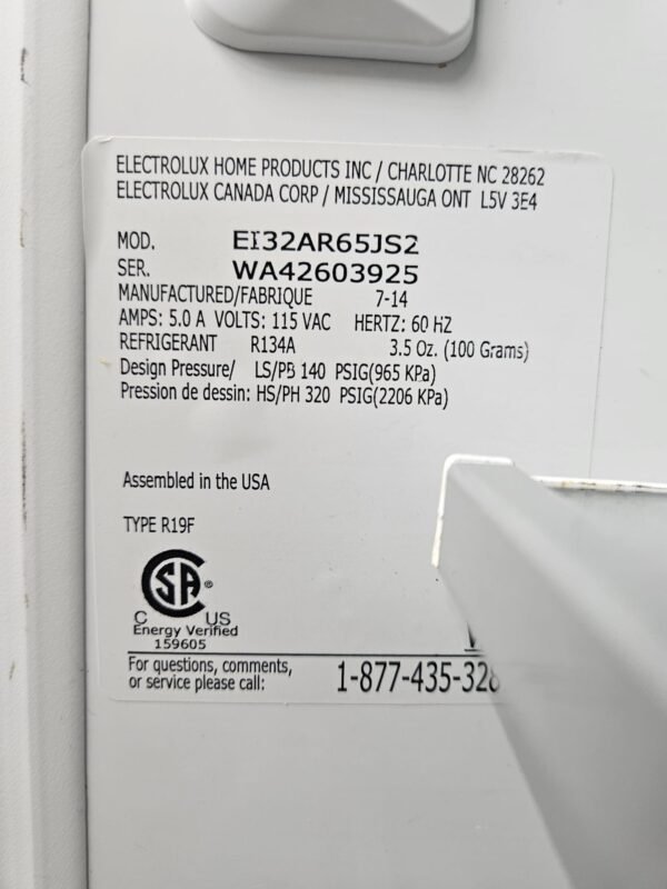 Electrolux EI32AR65JS 18.6 Cu. Ft. All Refrigerator - Image 4