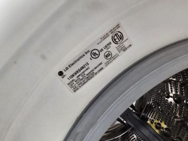 LG Used Front Load Stackable Washer Dryer Set - (White) - Image 6