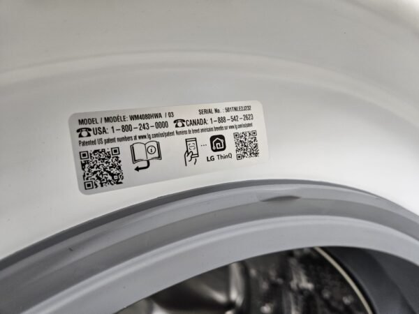 LG New DLEX4080W WM4080HWA Smart Front Load Washer Dryer Set - Image 3