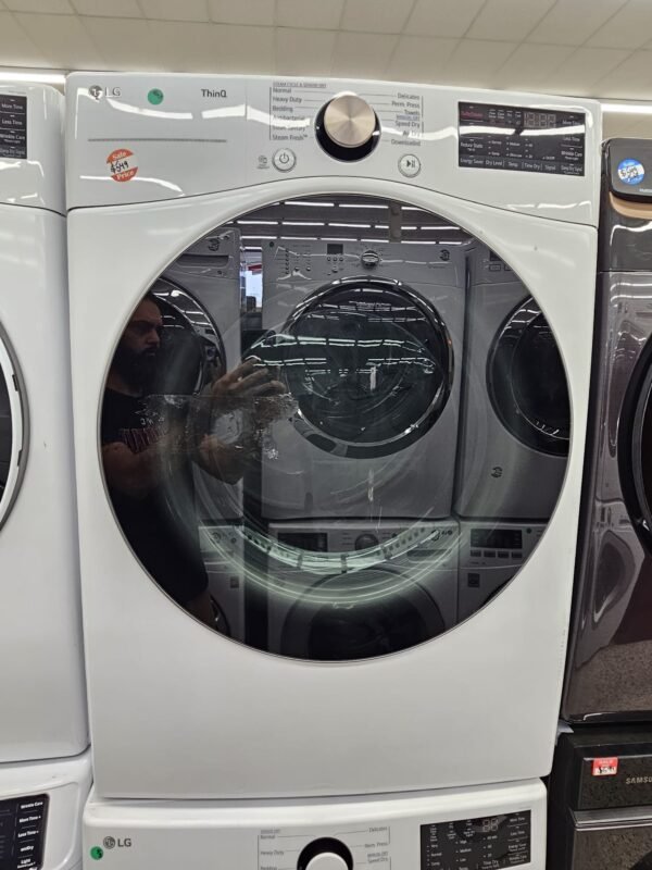 LG New DLGX4001W 7.4 Cu. Ft. Stackable Smart Gas Dryer - Image 2