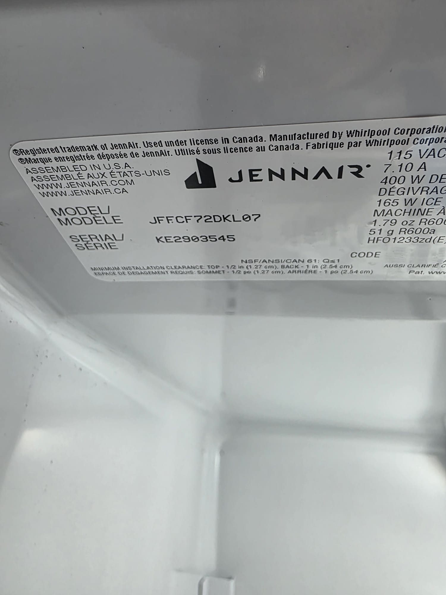 JennAir JFFCF72DKL07 Sophisticated, Spacious French Door Refrigerator- Stainless Steel - Image 4