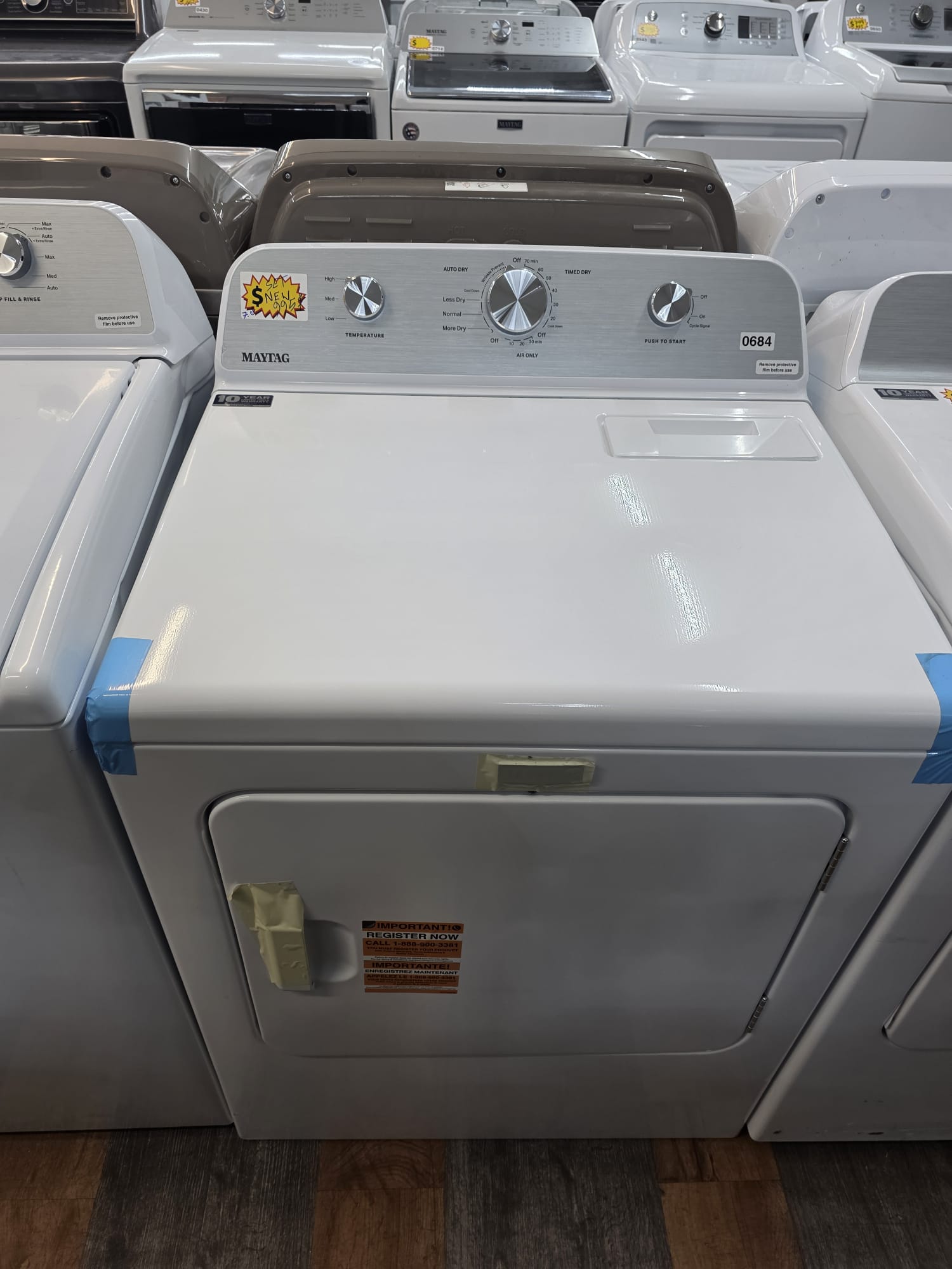 Maytag Washer MVW4505MW2 & Dryer MED4500MW Combo Set- White - Image 3