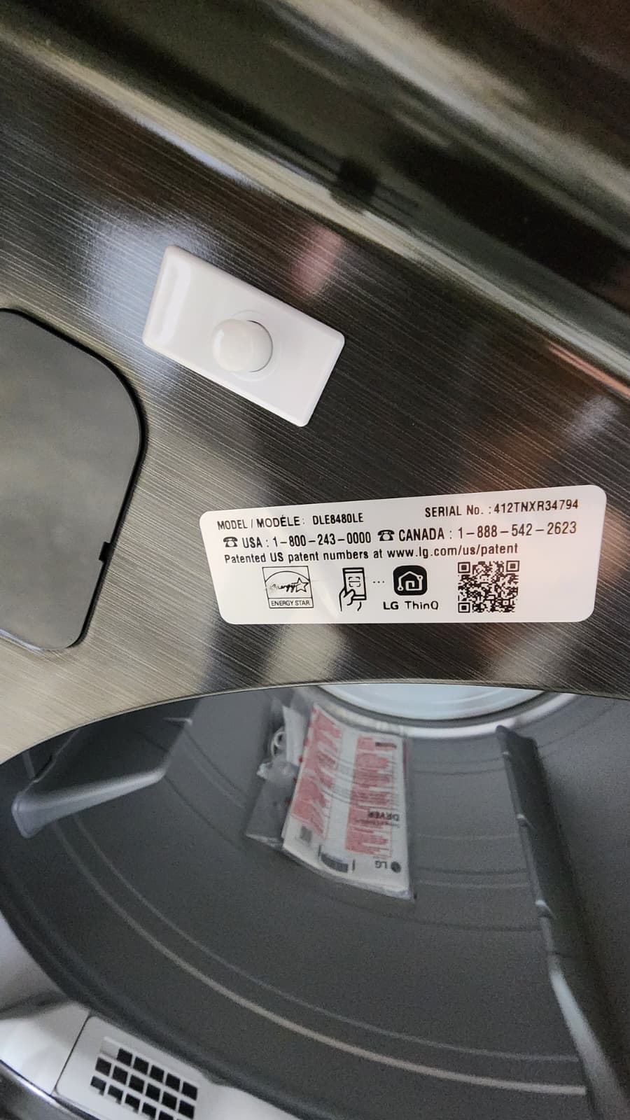 LG WT8480CL DLE8480LE High-Efficiency Laundry Pair- Black Stainless - Image 6