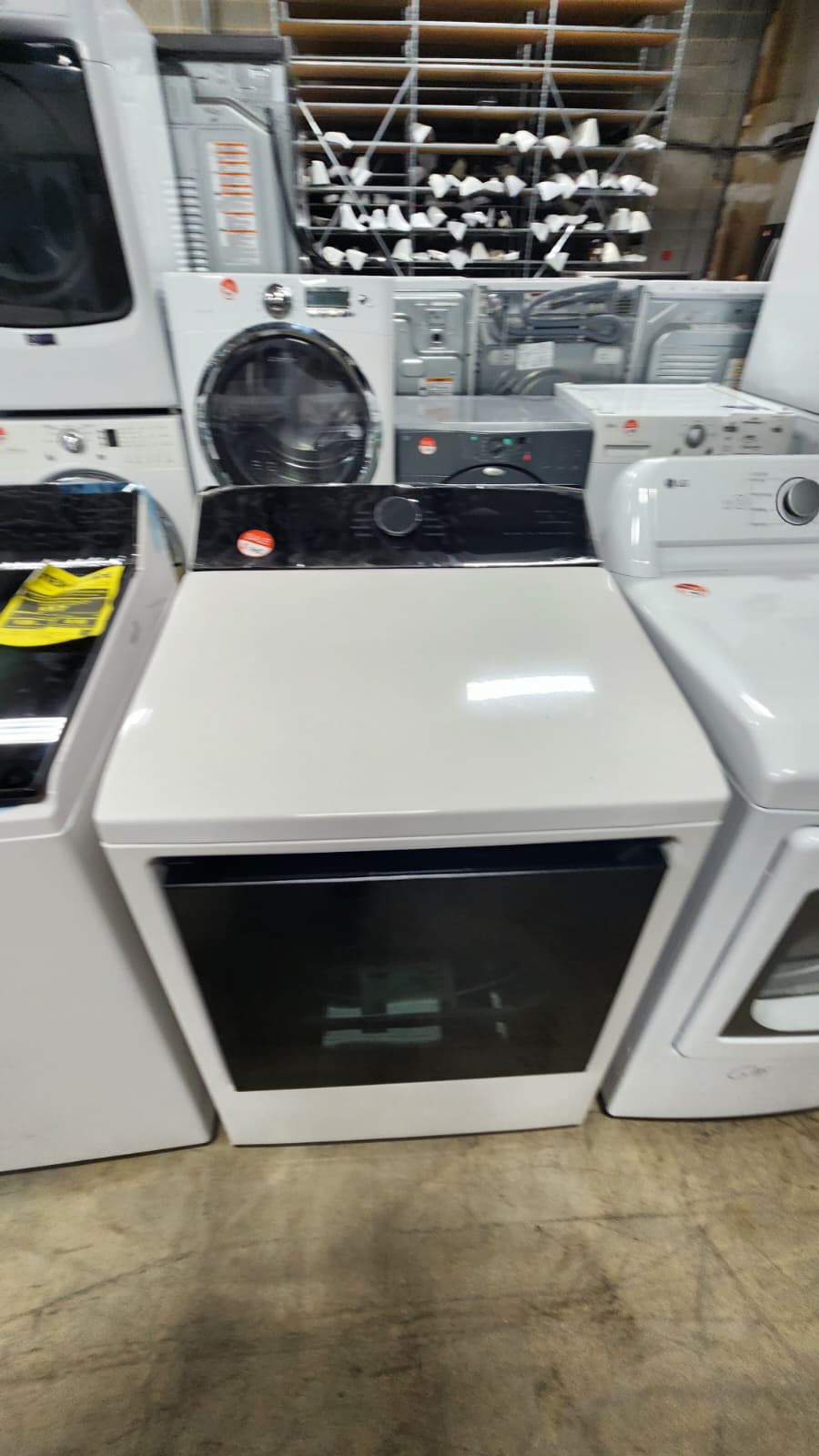 LG WT8400C DLE8400C Trusted Modern Look Top Load Set- White - Image 3