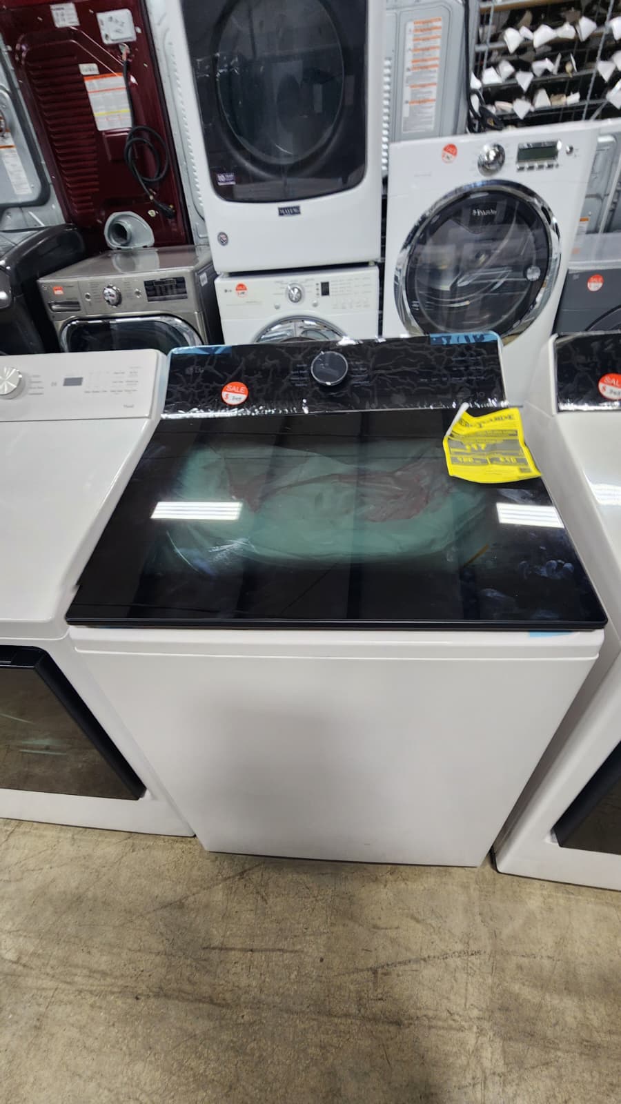 LG WT8400C DLE8400C Trusted Modern Look Top Load Set- White - Image 4