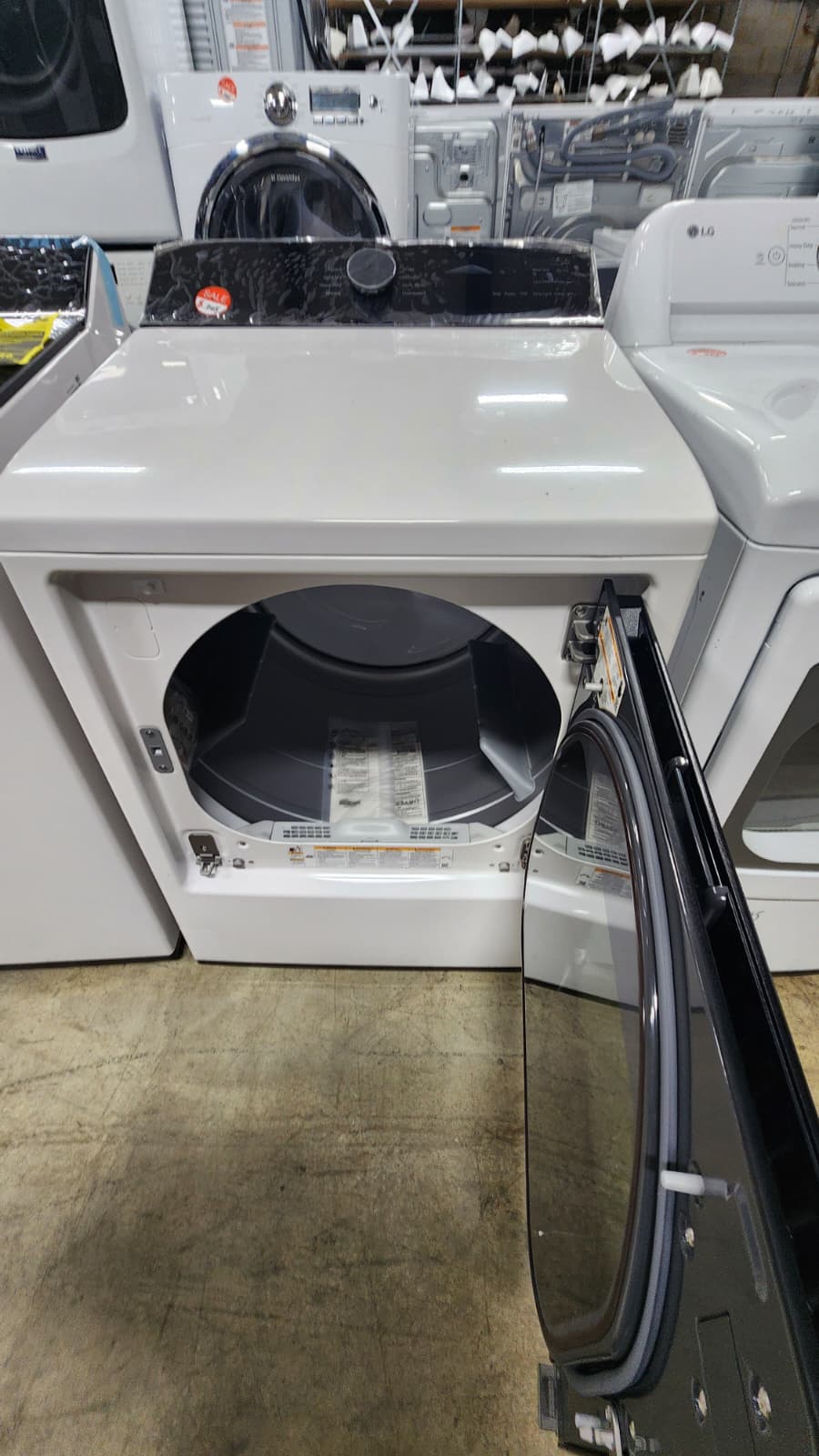 LG WT8400C DLE8400C Trusted Modern Look Top Load Set- White - Image 7