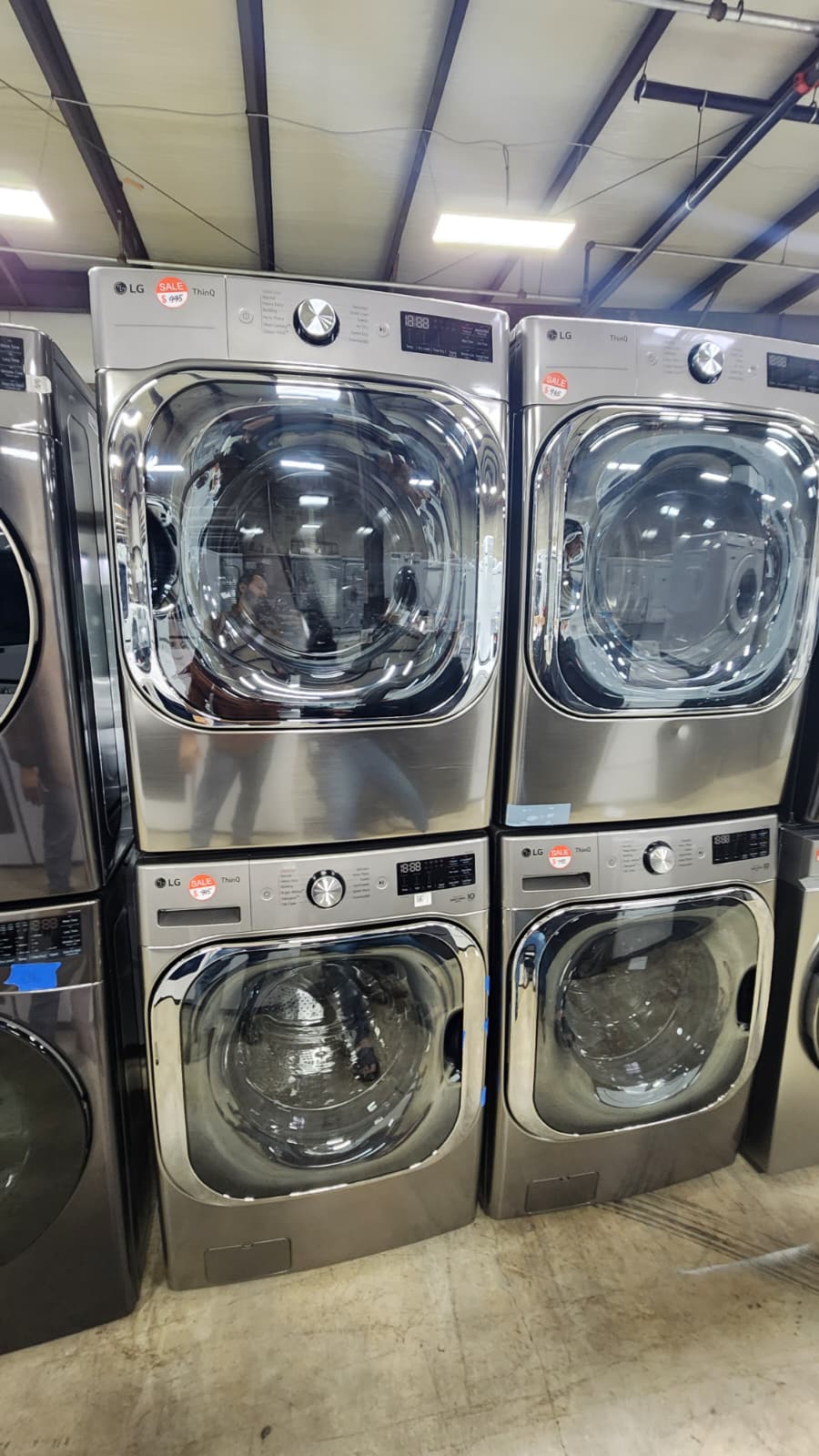 LG WM8980HVA DLEX8980V Smart, Jumbo Washer Dryer Pair- Premium Graphite - Image 2