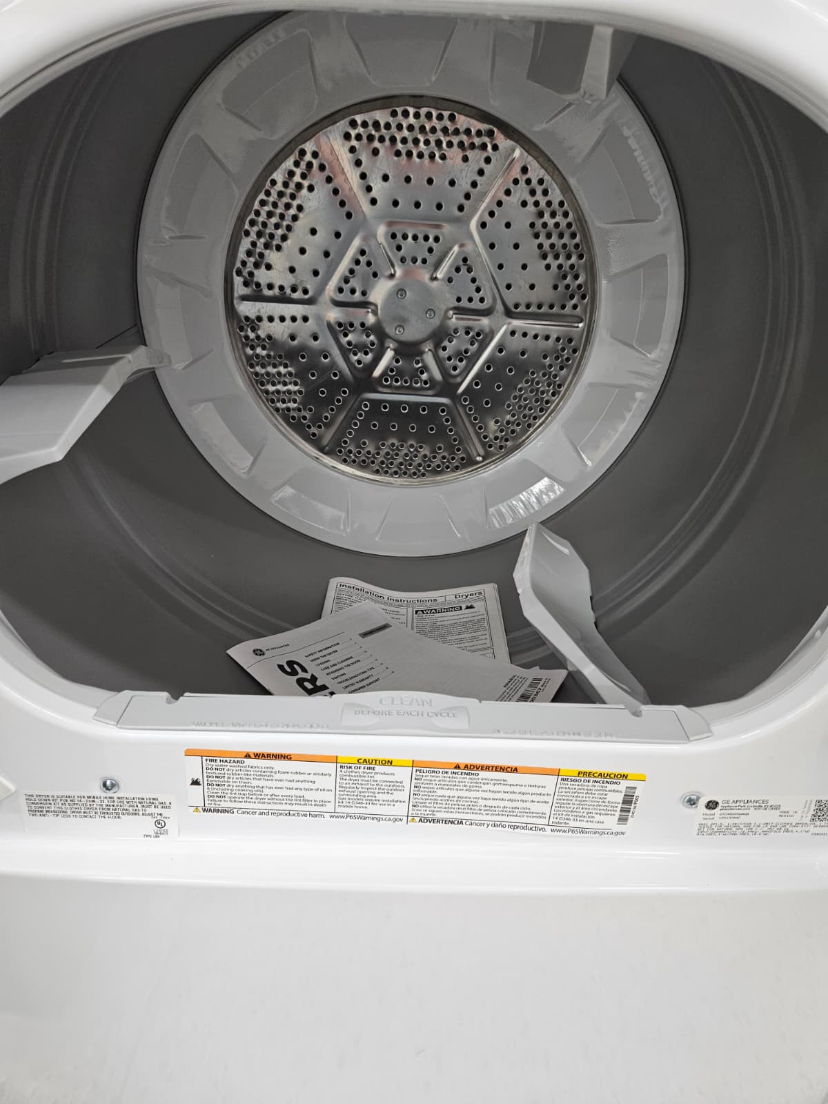 GE GTD48GASWWB 27 Inch Front Load Gas Dryer - Image 4