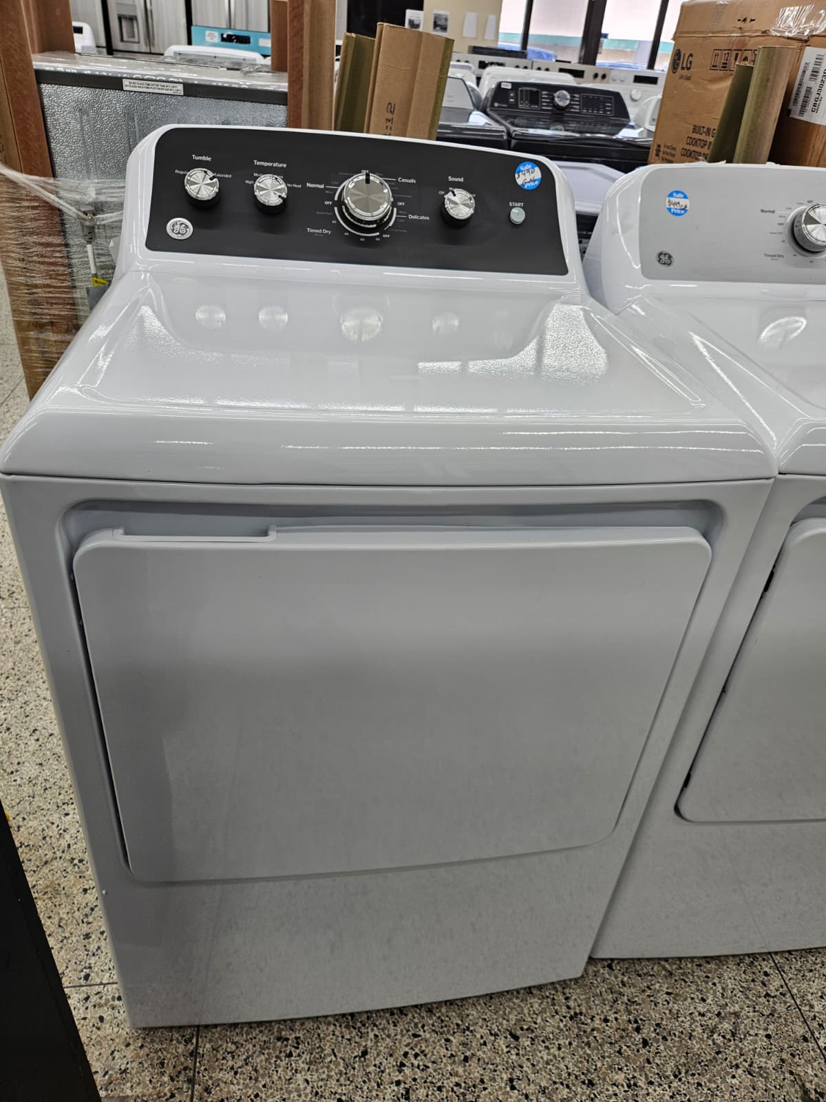 GE GTD48GASWWB 27 Inch Front Load Gas Dryer - Image 2