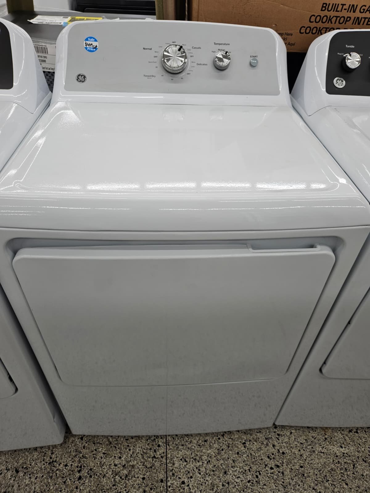 GE GTD38GASWWS 27 Inch Top Load Gas Dryer - Image 2