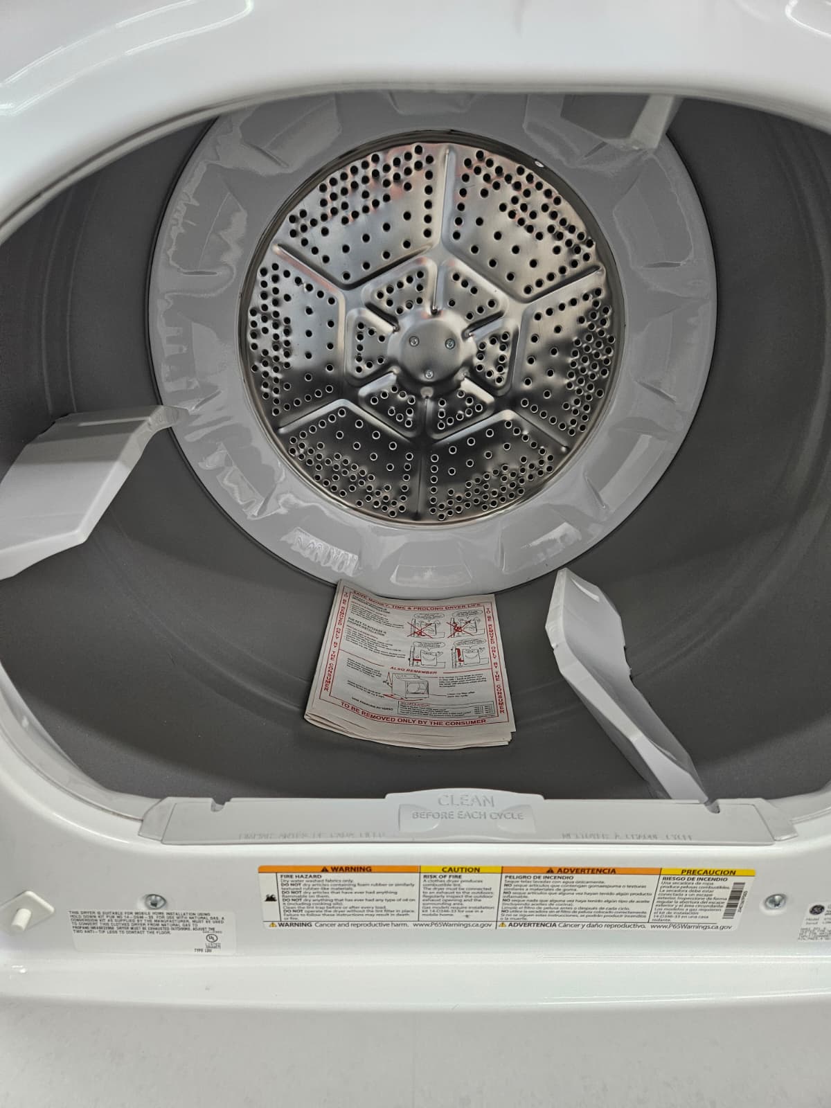 GE GTD38GASWWS 27 Inch Top Load Gas Dryer - Image 4