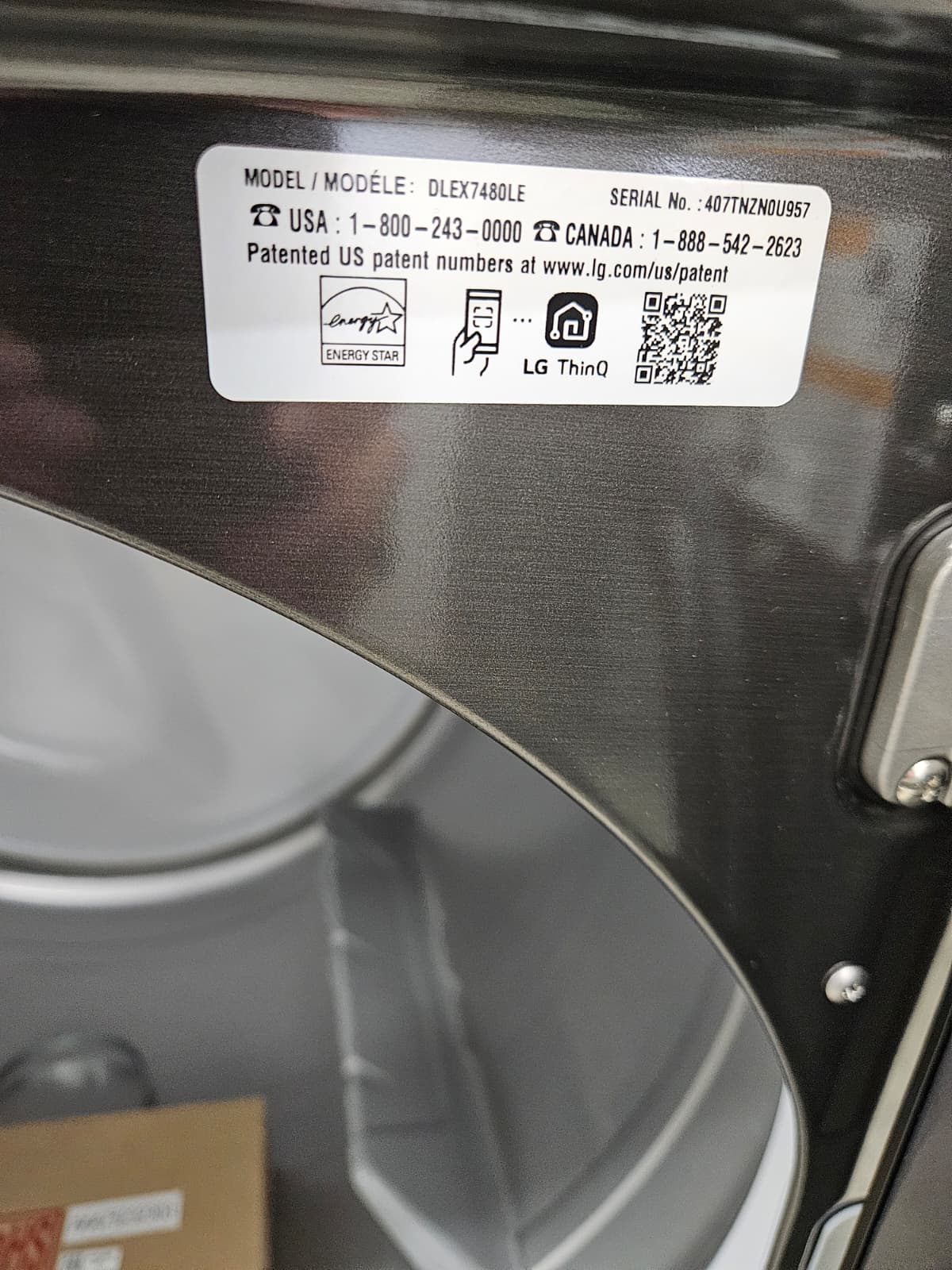 LG DLEX7480LE Electric Front Load Dryer - Image 4