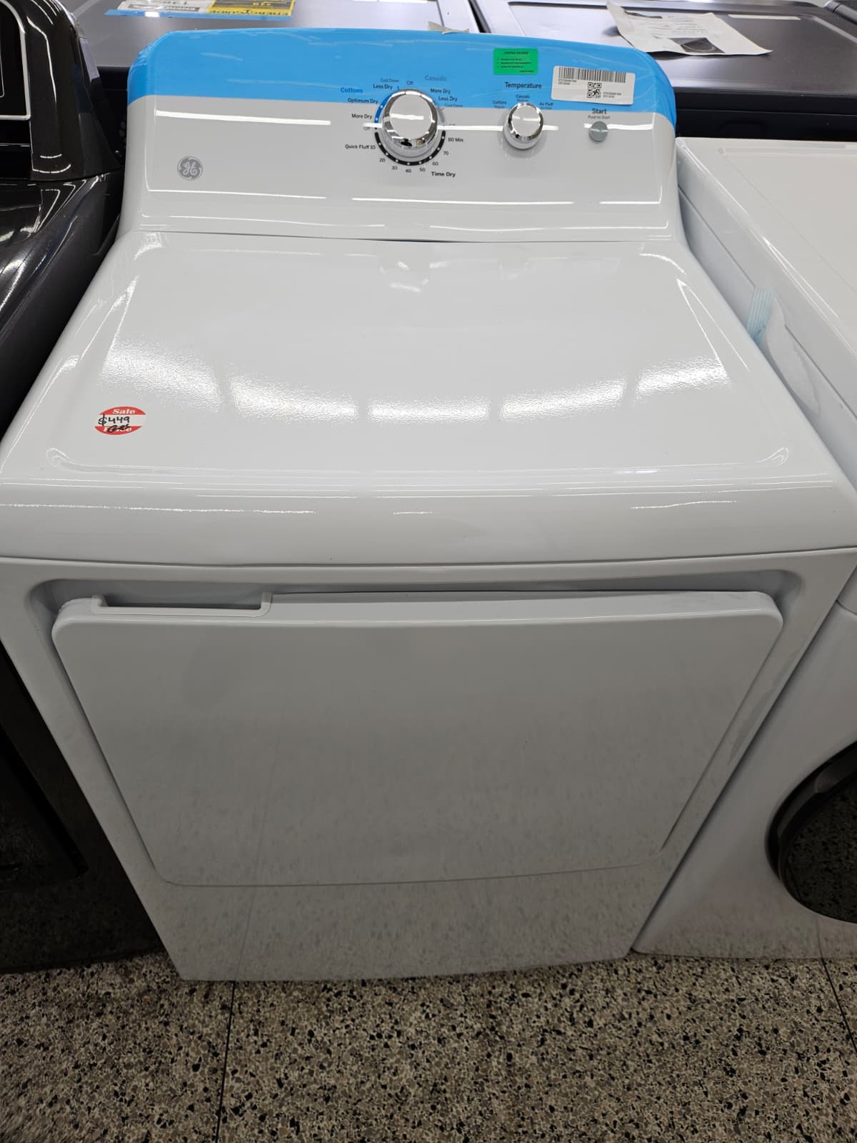 GE GTX33EASKWW 27 Inch Electric Dryer - Image 2