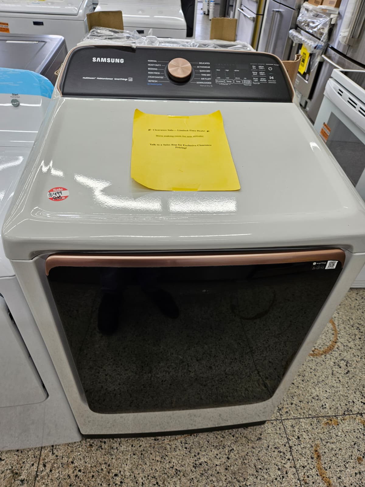 Samsung DVG55A7300E 27 Inch Smart Gas Dryer - Image 2