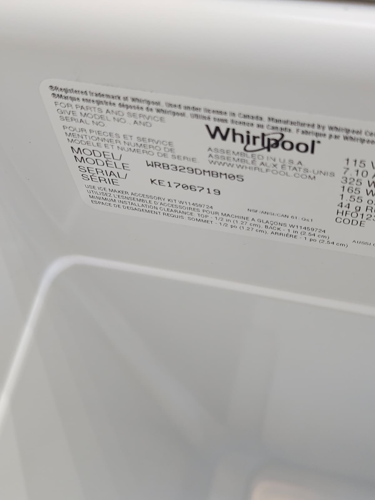 Whirlpool WRB329DMBM 30 Inch Bottom-Freezer Refrigerator - Image 3