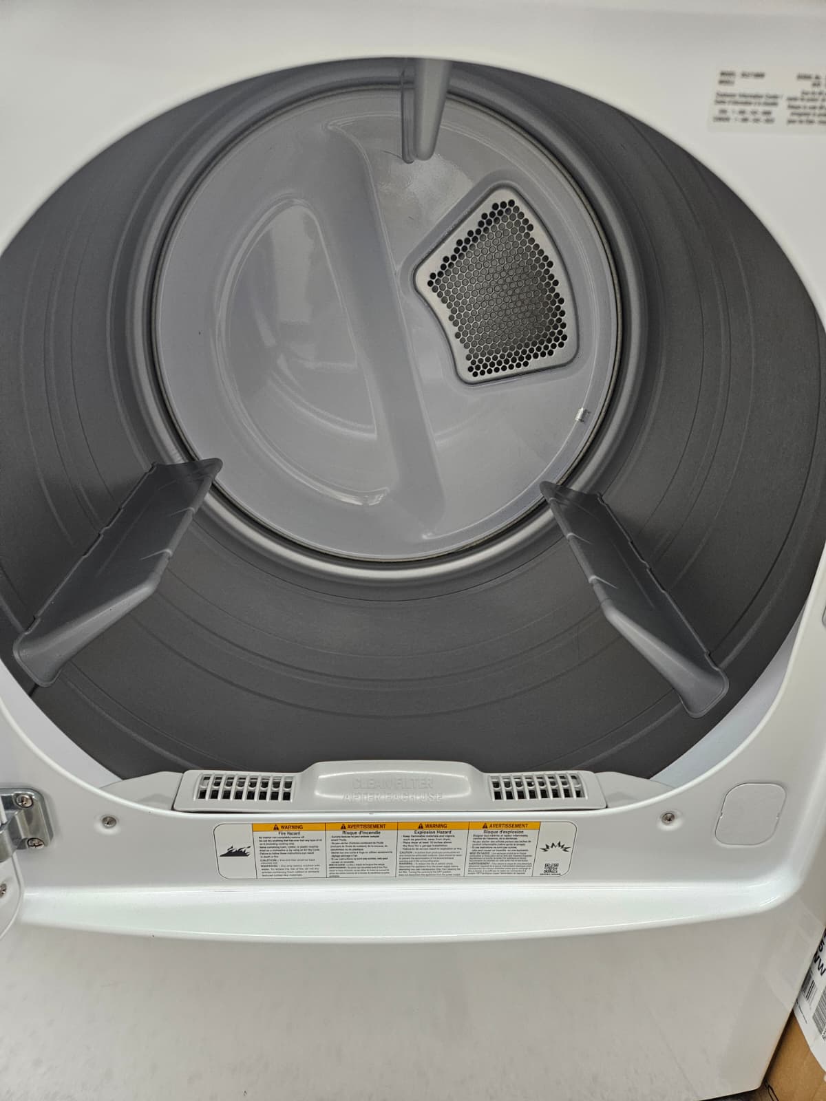 LG DLE7100W 27 Inch Electric Dryer - Image 4