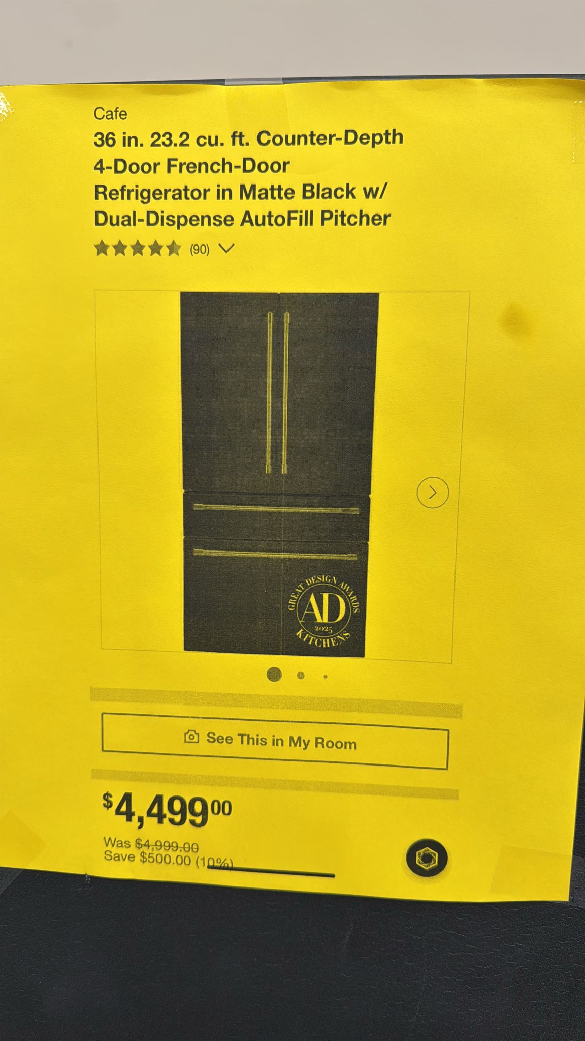 Cafe CJE23DP3WD1 36 Inch Counter-Depth French Door Fridge - Image 5