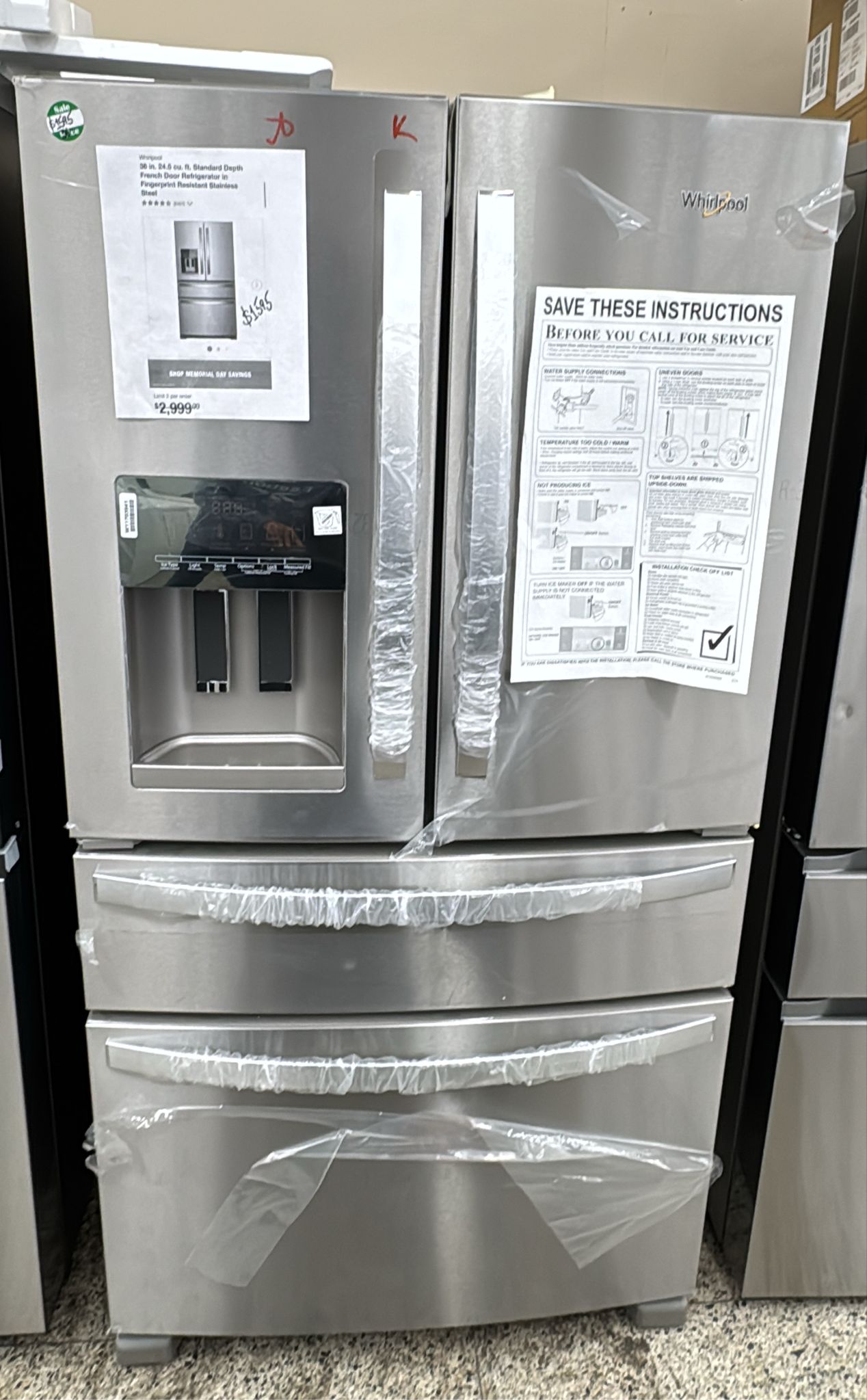 Whirlpool WRMF3636RZ 36 Inch French Door Refrigerator - Image 4