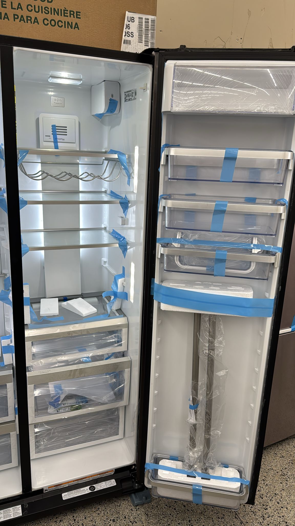 KitchenAid KRSC703HBS 36" Side by Side Refrigerator - Image 5