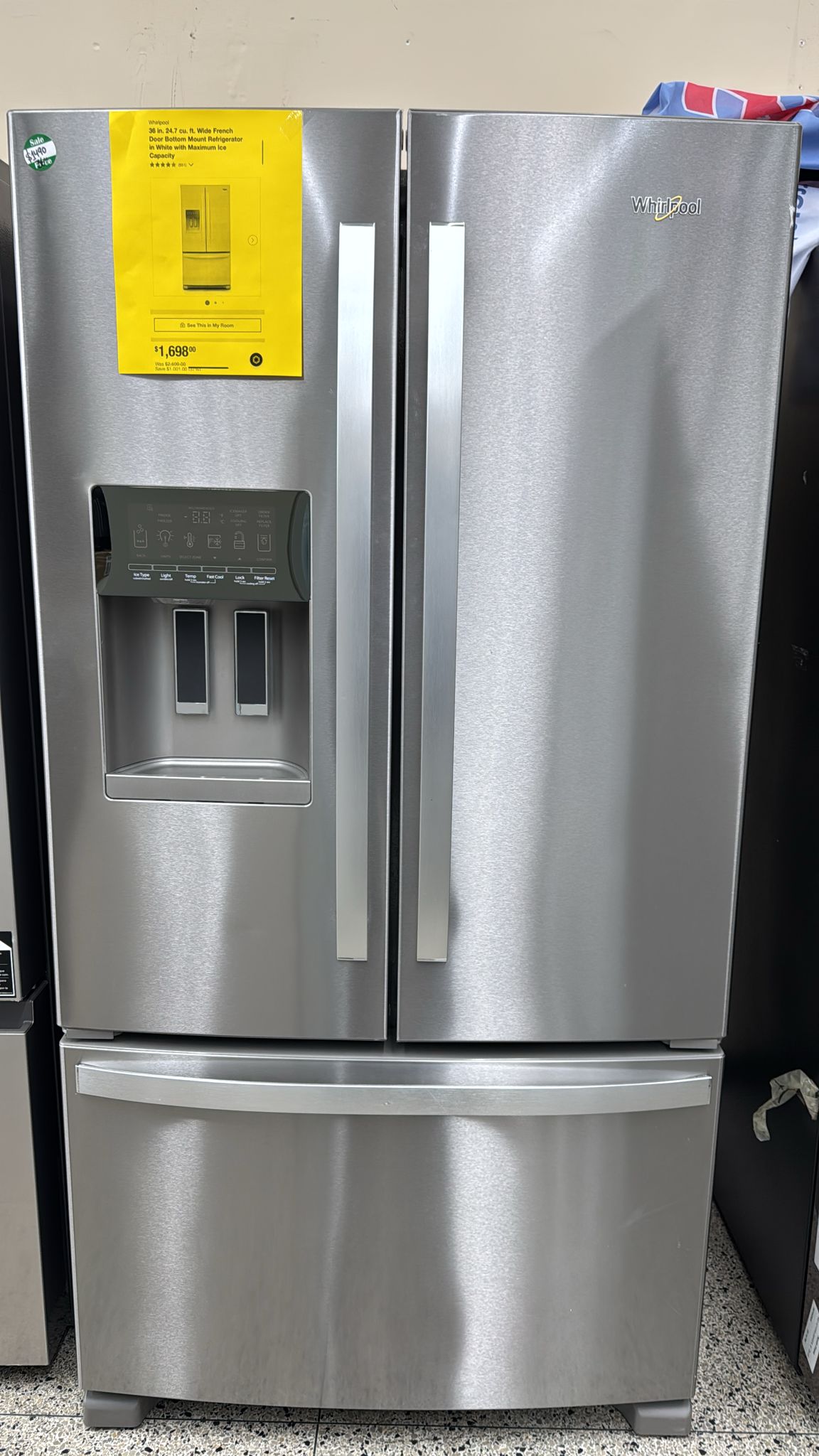 Whirlpool WRFF3436RZ 36"French Door Refrigerator - Image 4