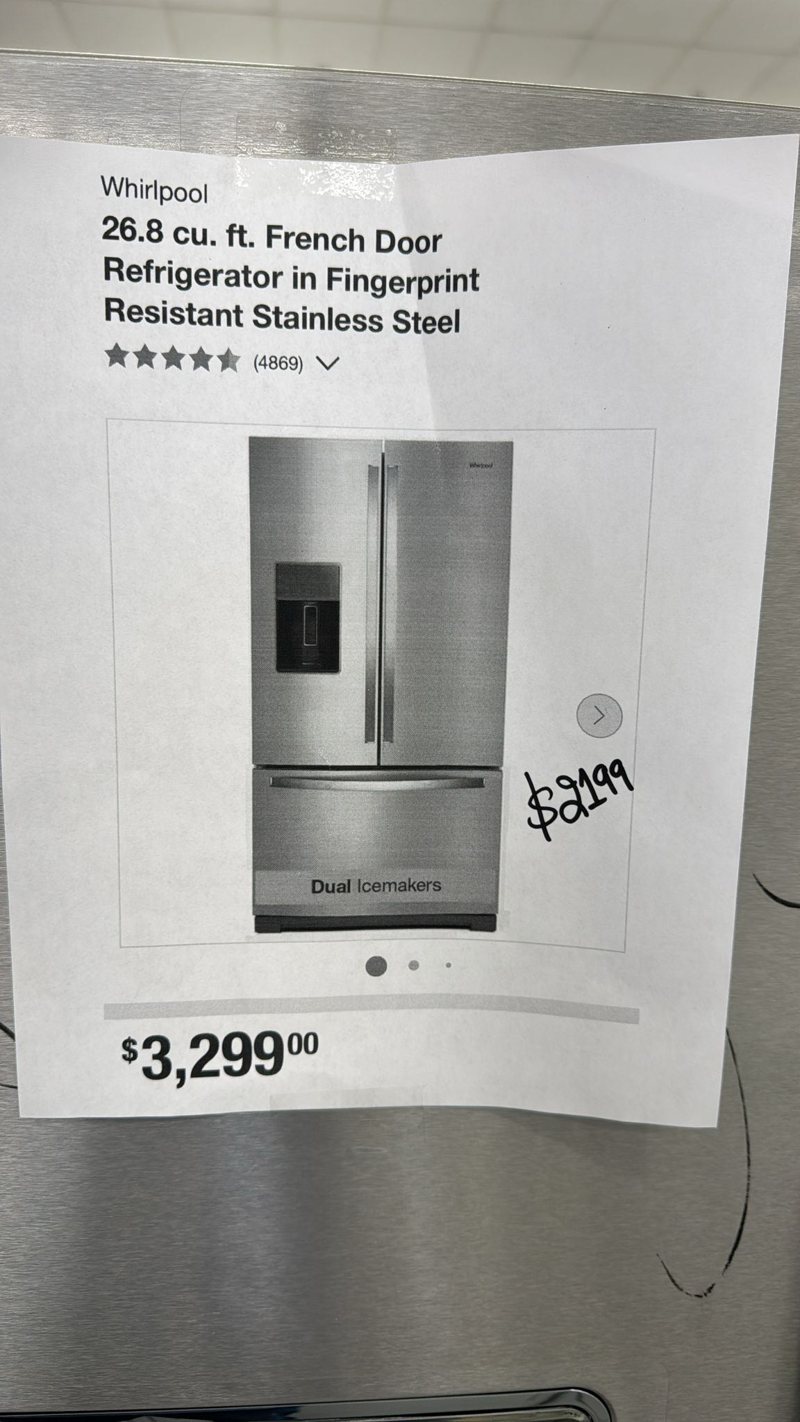 Whirlpool WRF767SDHZ 36 Inch French Door Refrigerator - Image 4