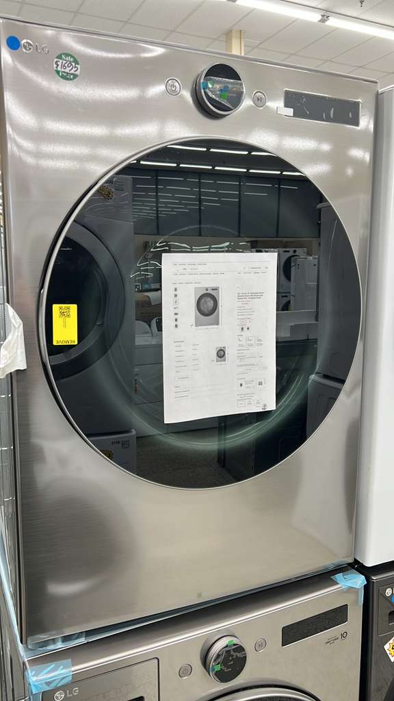 LG WM5500HVA DLEX5500V AI Innovative Washer Dryer Set- Stainless Steel - Image 2