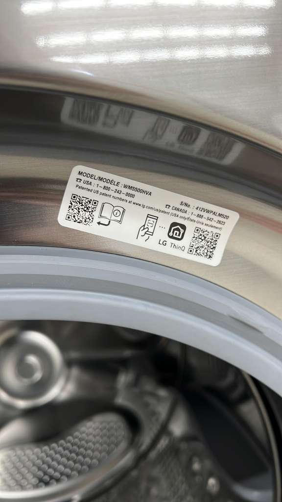 LG WM5500HVA DLEX5500V AI Innovative Washer Dryer Set- Stainless Steel - Image 7