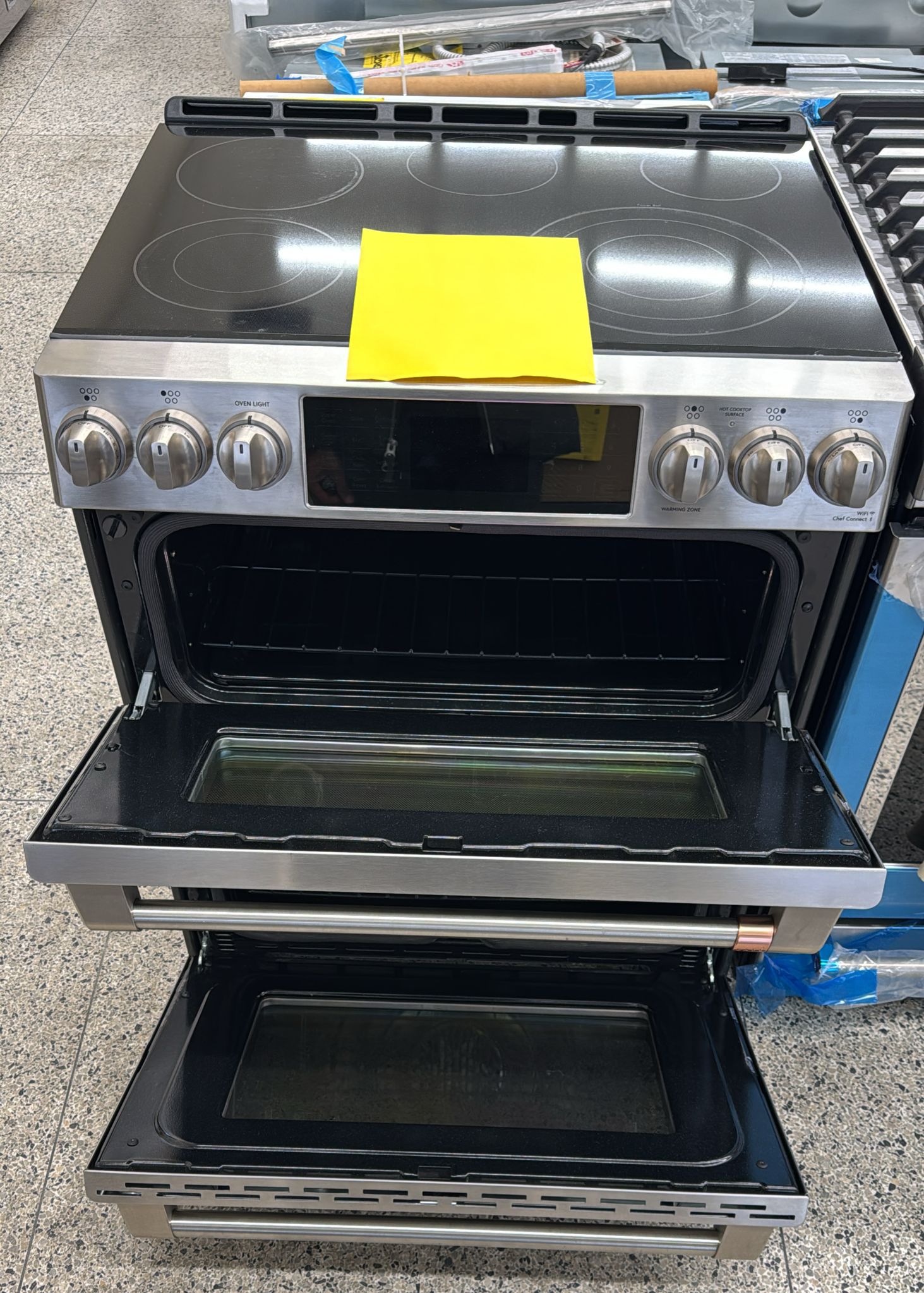 GE Café CES750P2MS1 30" Double Oven Slide‑In Electric Range